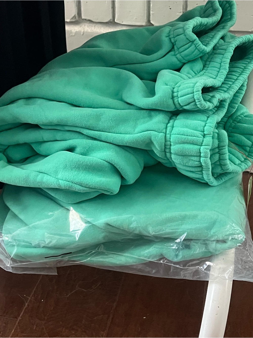 Panache Apparel Mint Green Plush Jogger Sweat Set - Picture 2 of 14